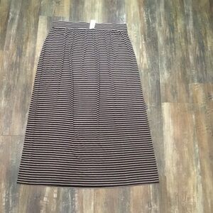 𝅺nwt 59.99 Loft Striped Maxi Skirt